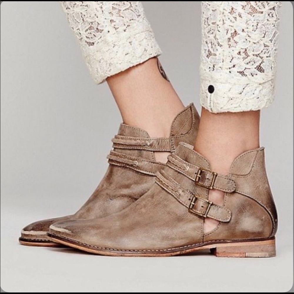 Free People Buckled Ankle Bootie